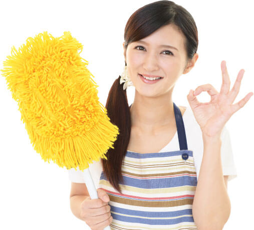 photo of a cleaner with a mop