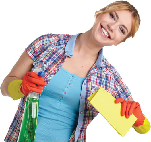 photo of a cleaner with a mop